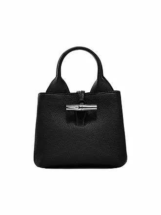 LONGCHAMP | Le Roseau Handle Bag XSmall, Noir | 